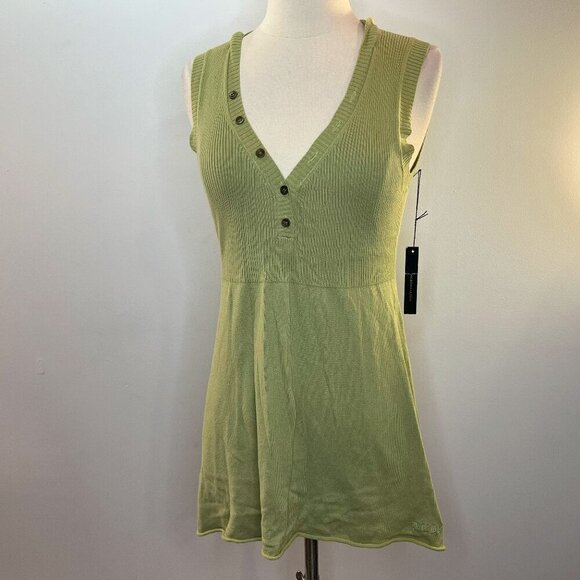 BCBG MAX AZRIA Juniors Moss Green Hooded Sweater - Size XL - NWT $130 - Picture 1 of 5